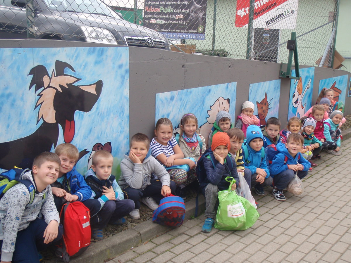 Klasa 1c w schronisku dla zwierząt