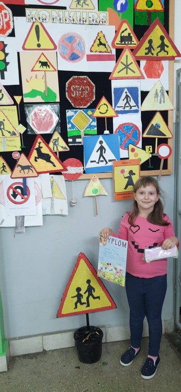 Konkurs klas pierwszych „Znaki drogowe”