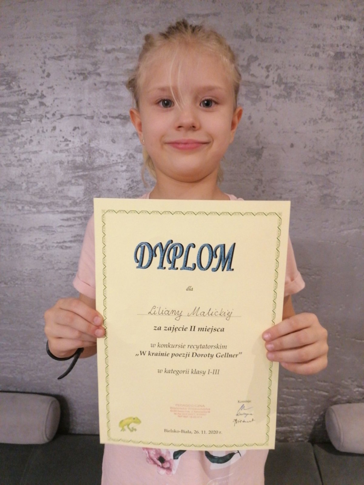 Wyniki konkursu recytatorskiego