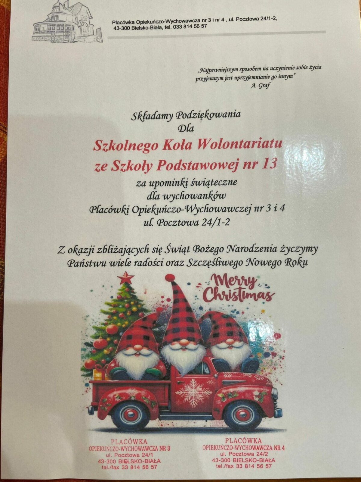 Kiermasz ciast dla Domu Dziecka