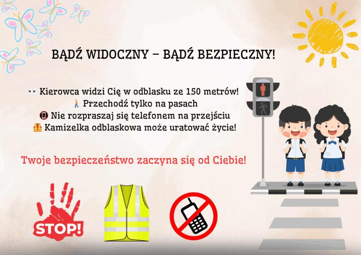 Odblaskowa szkoła – Bezpieczeństwo w drodze do szkoły
