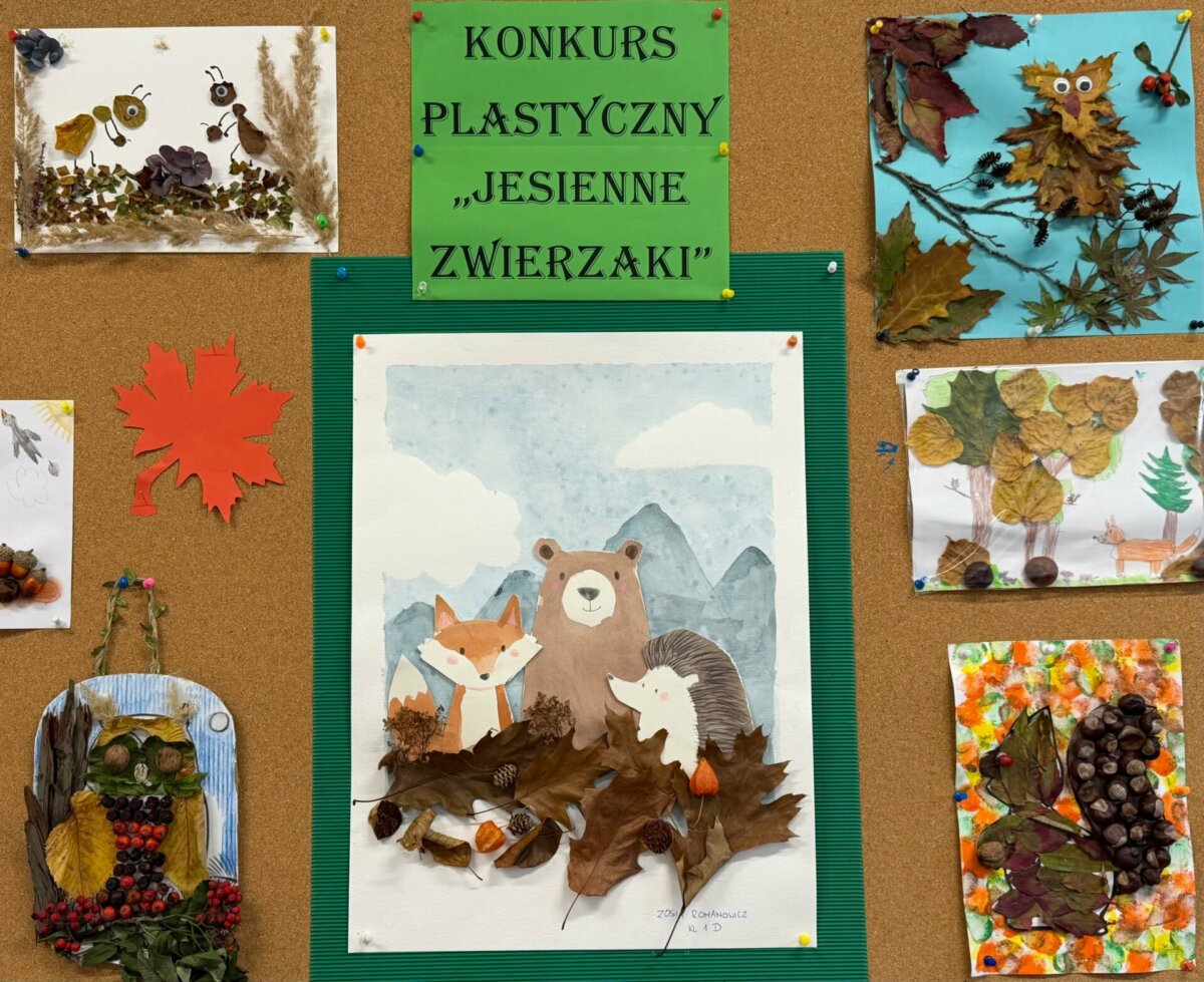 Świetlicowy konkurs „Jesienne zwierzaki”